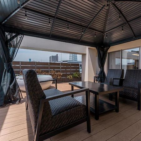 Ferienwohnung Oshiage Sky View Terrace Penthouse Präfektur Tokio Exterior foto