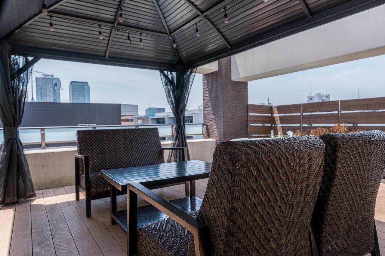Ferienwohnung Oshiage Sky View Terrace Penthouse Präfektur Tokio Exterior foto