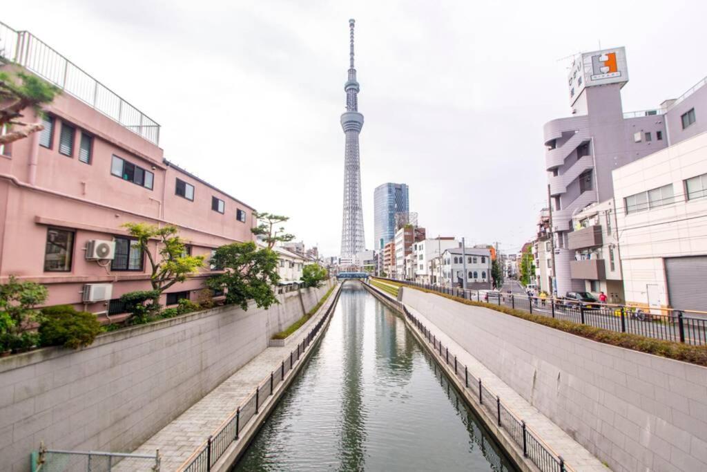 Ferienwohnung Oshiage Sky View Terrace Penthouse Präfektur Tokio Exterior foto