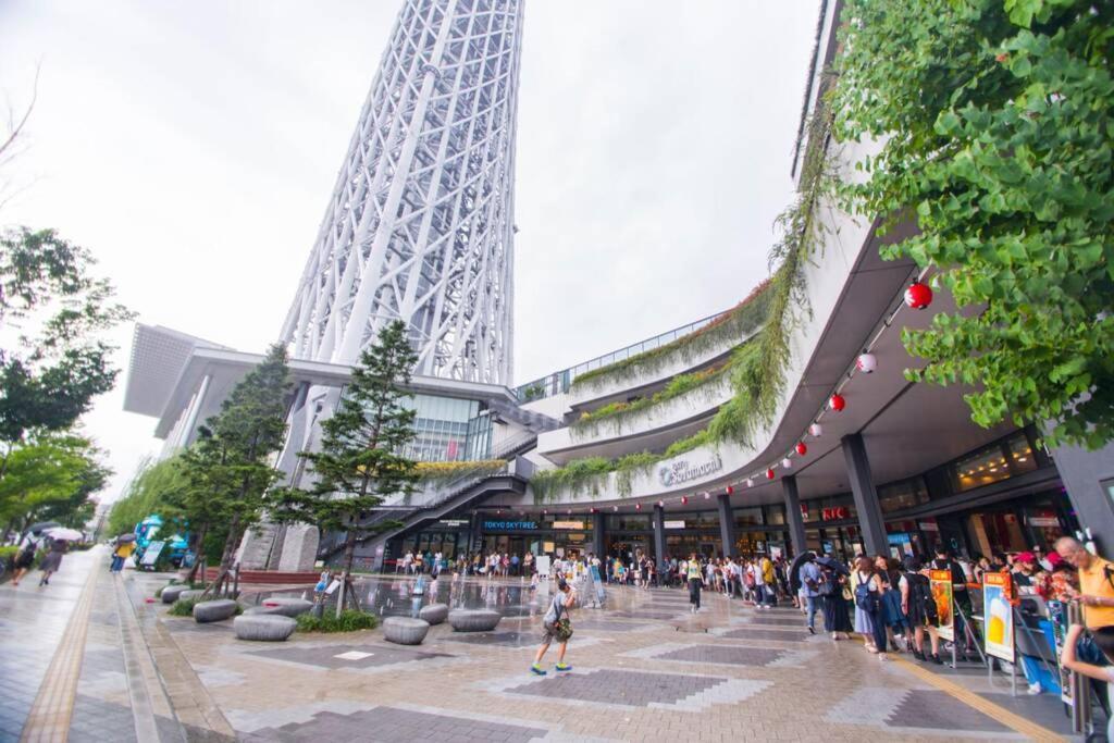 Ferienwohnung Oshiage Sky View Terrace Penthouse Präfektur Tokio Exterior foto